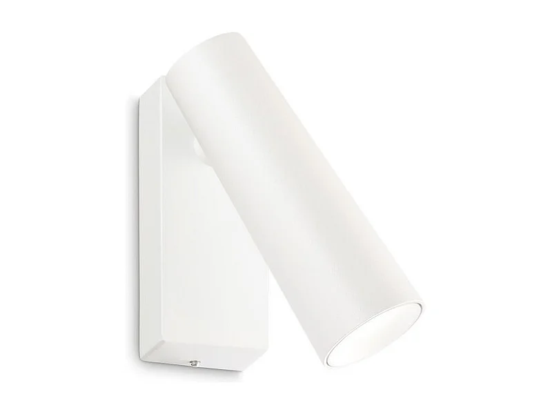 Ideal Lux PIPE Luz de lectura orientable de pared blanca 3000K