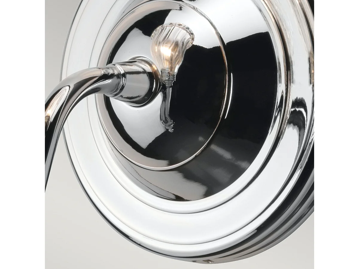 Elstead Carroll 1 ljus badrumsvägglampa polerad krom IP44, G9