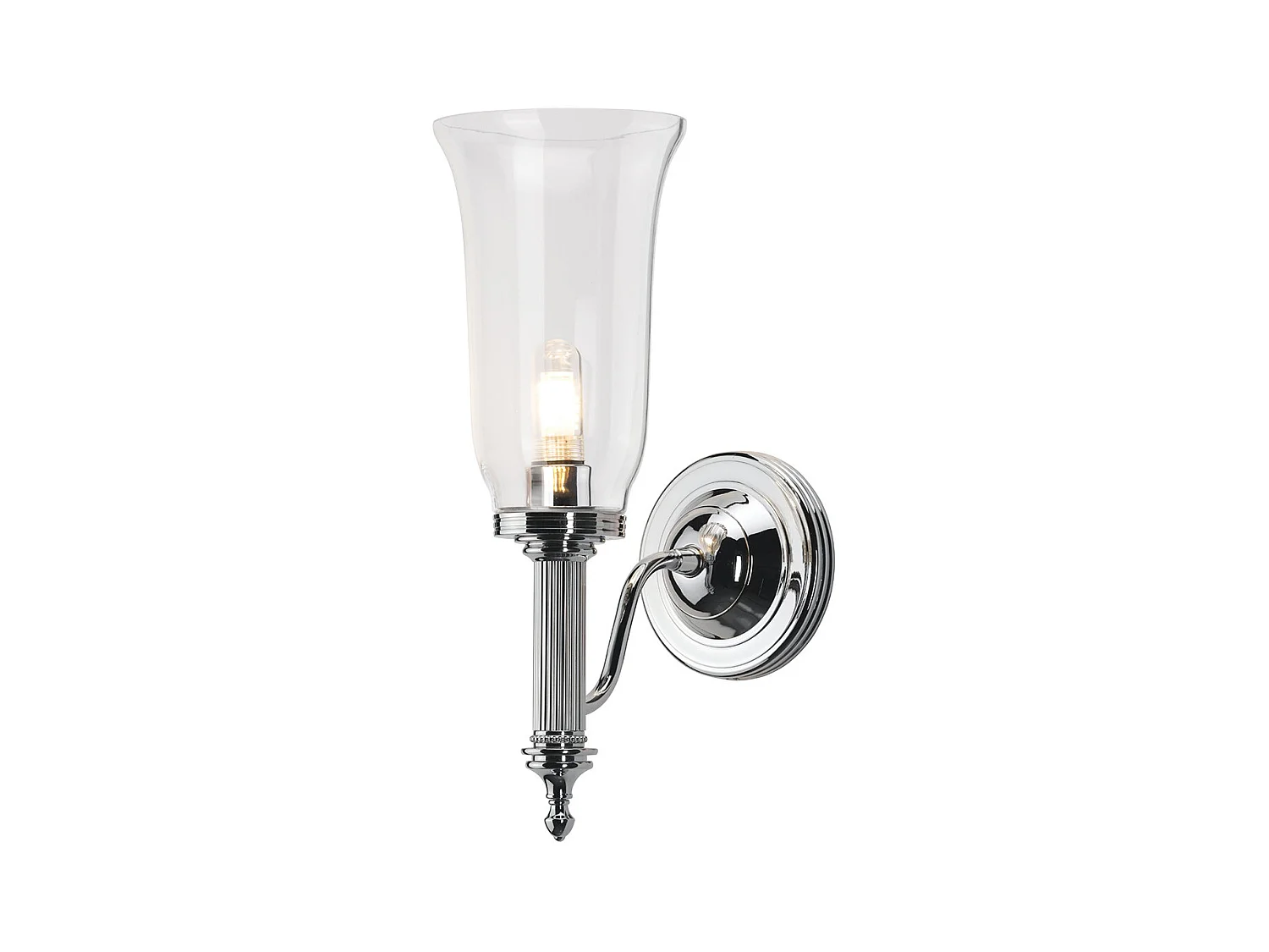 Elstead Carroll - Applique da parete per bagno 1 luce Cromo lucido IP44, G9