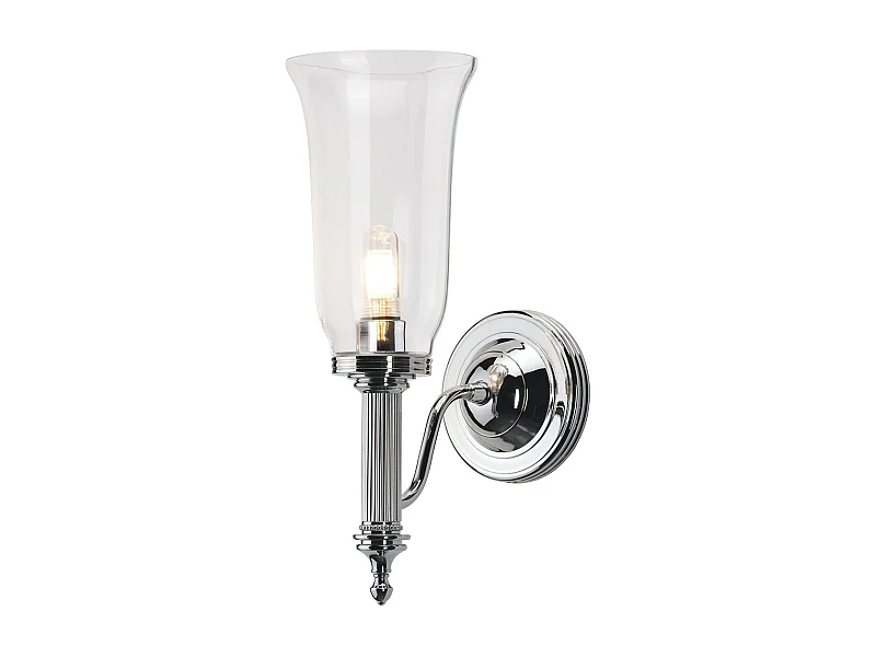 Elstead Carroll 1 ljus badrumsvägglampa polerad krom IP44, G9