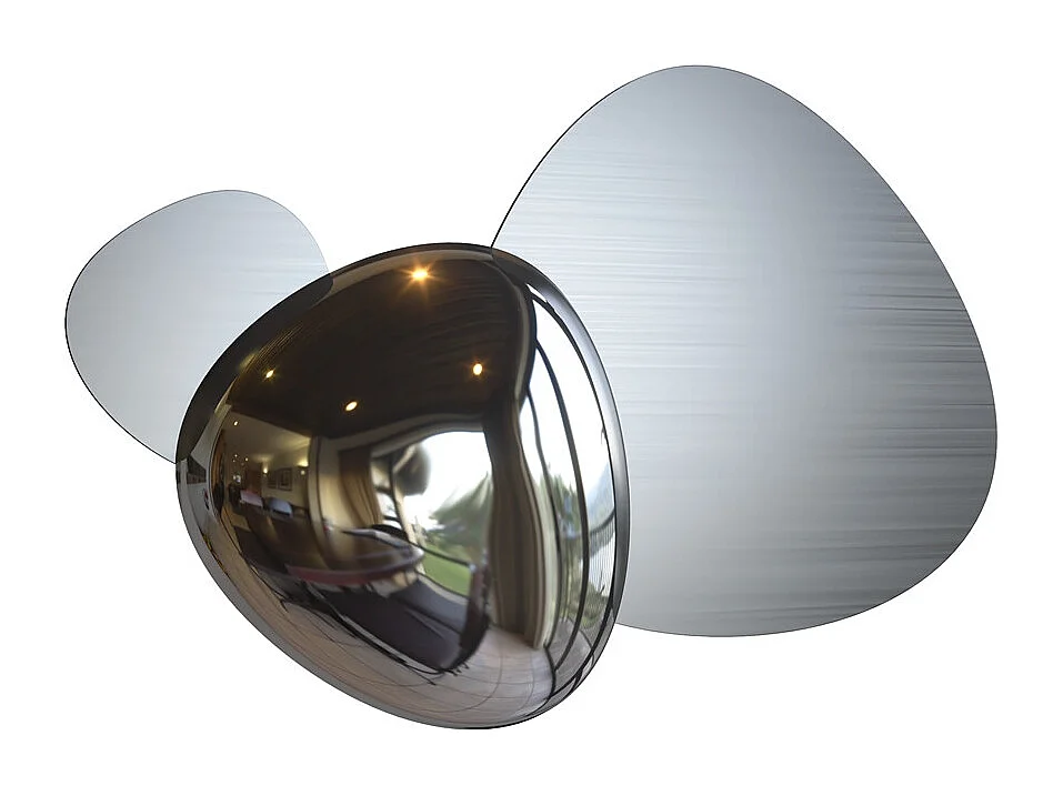 Maytoni Jack-stone Moderne integrierte LED-Wandleuchte Nickel, 3000K