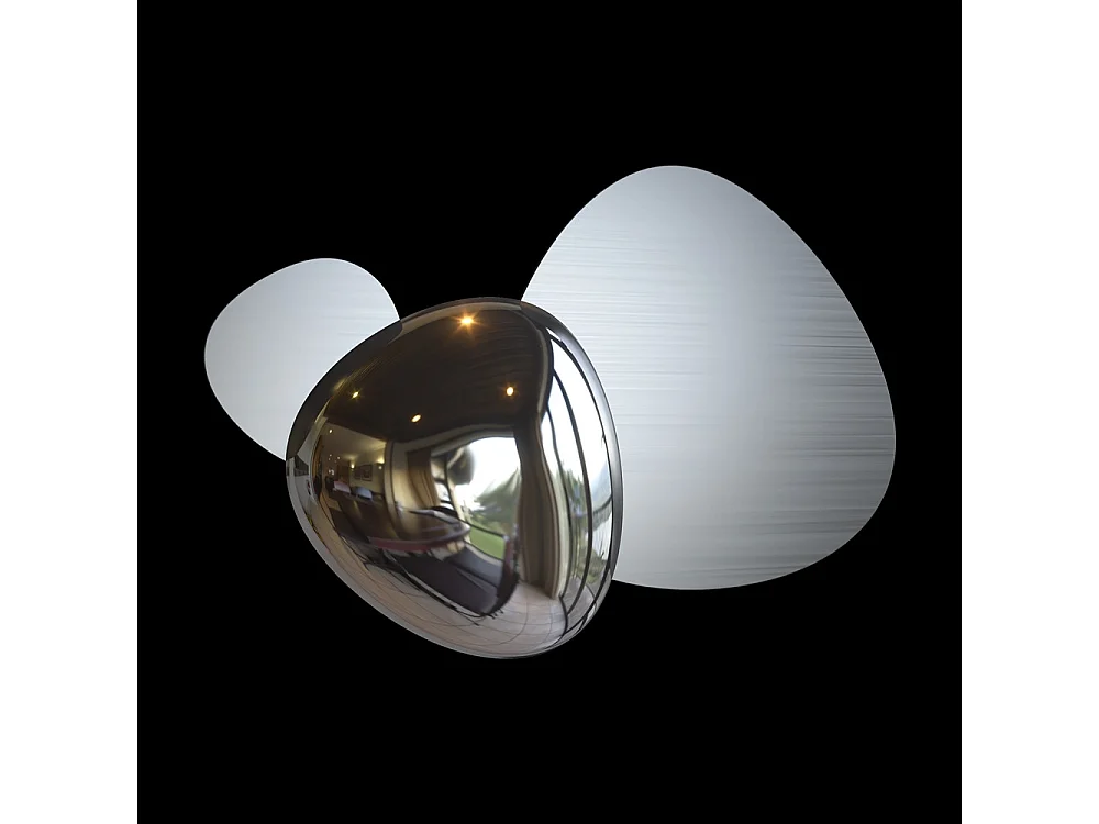 Maytoni Jack-stone Lampada da parete moderna a LED integrata Nichel, 3000K