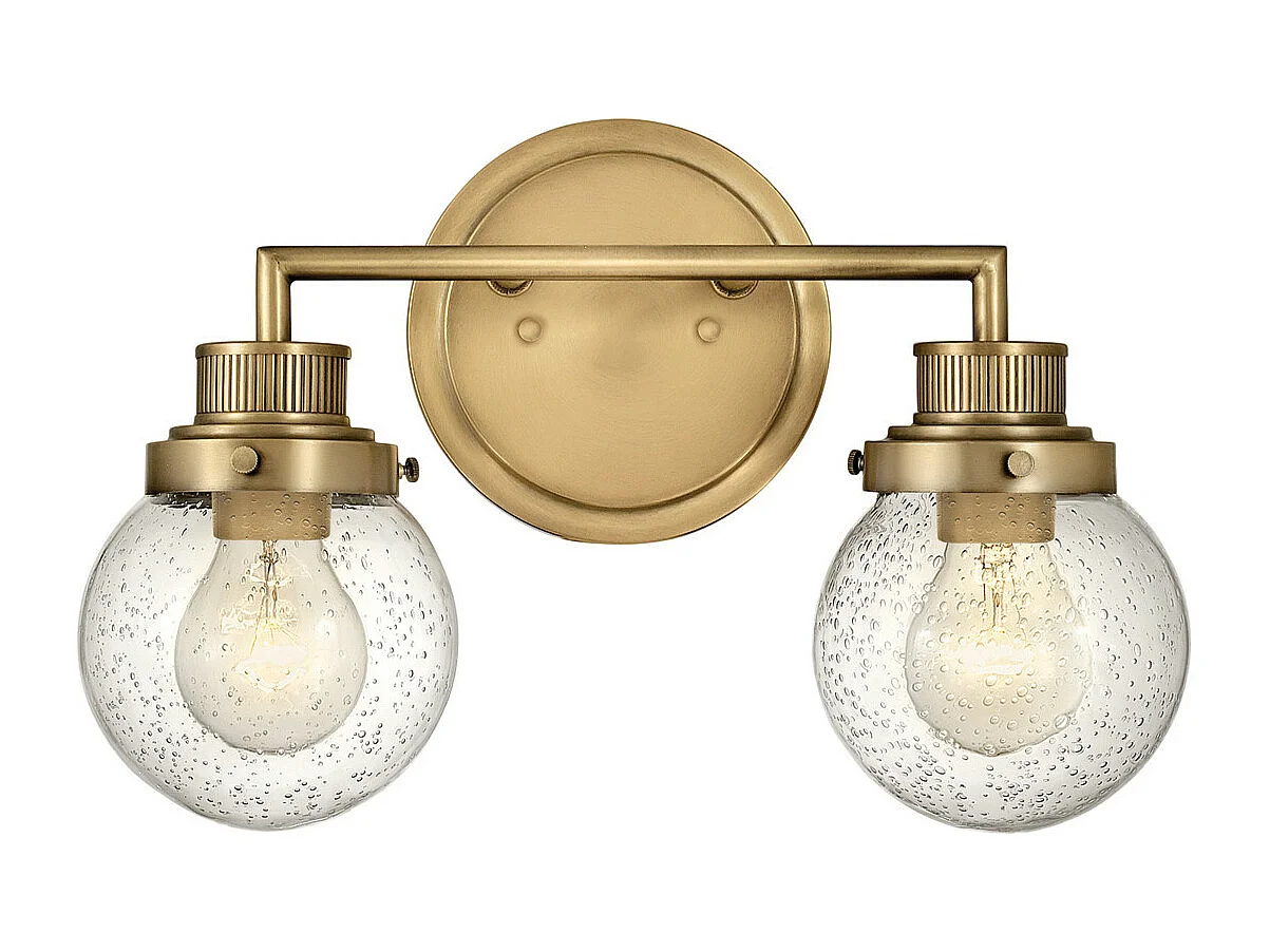 Elstead Hinkley Poppy Lampada da parete per bagno Heritage Ottone, IP44