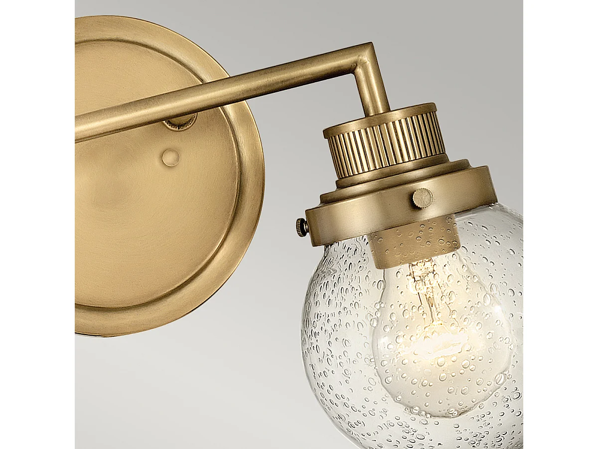 Elstead Hinkley Poppy Lampada da parete per bagno Heritage Ottone, IP44