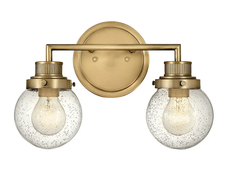 Elstead Hinkley Poppy Lampada da parete per bagno Heritage Ottone, IP44