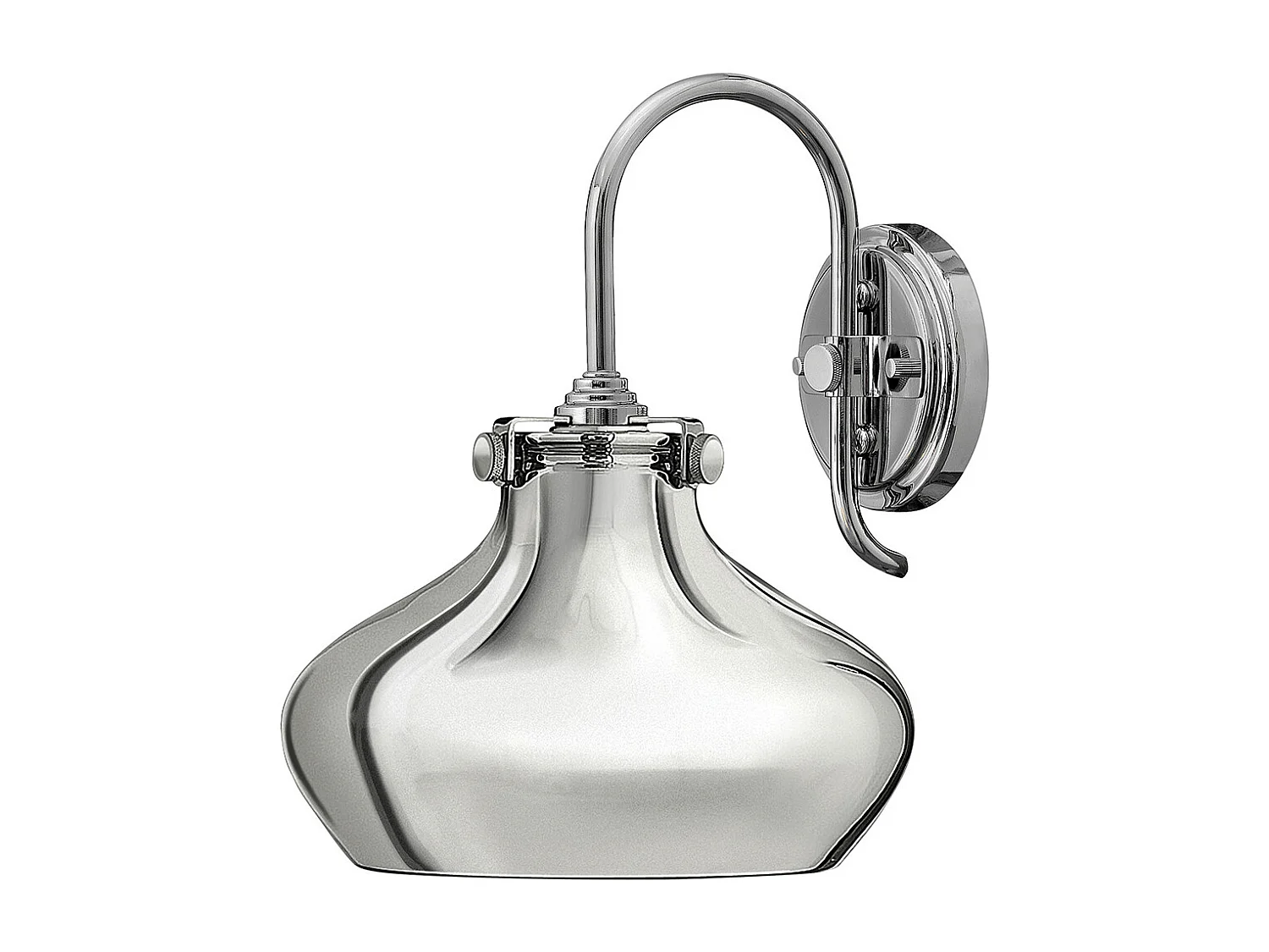 Dome Wandleuchte 1x E27 Chrom Applique a cupola 1x E27 Cromo