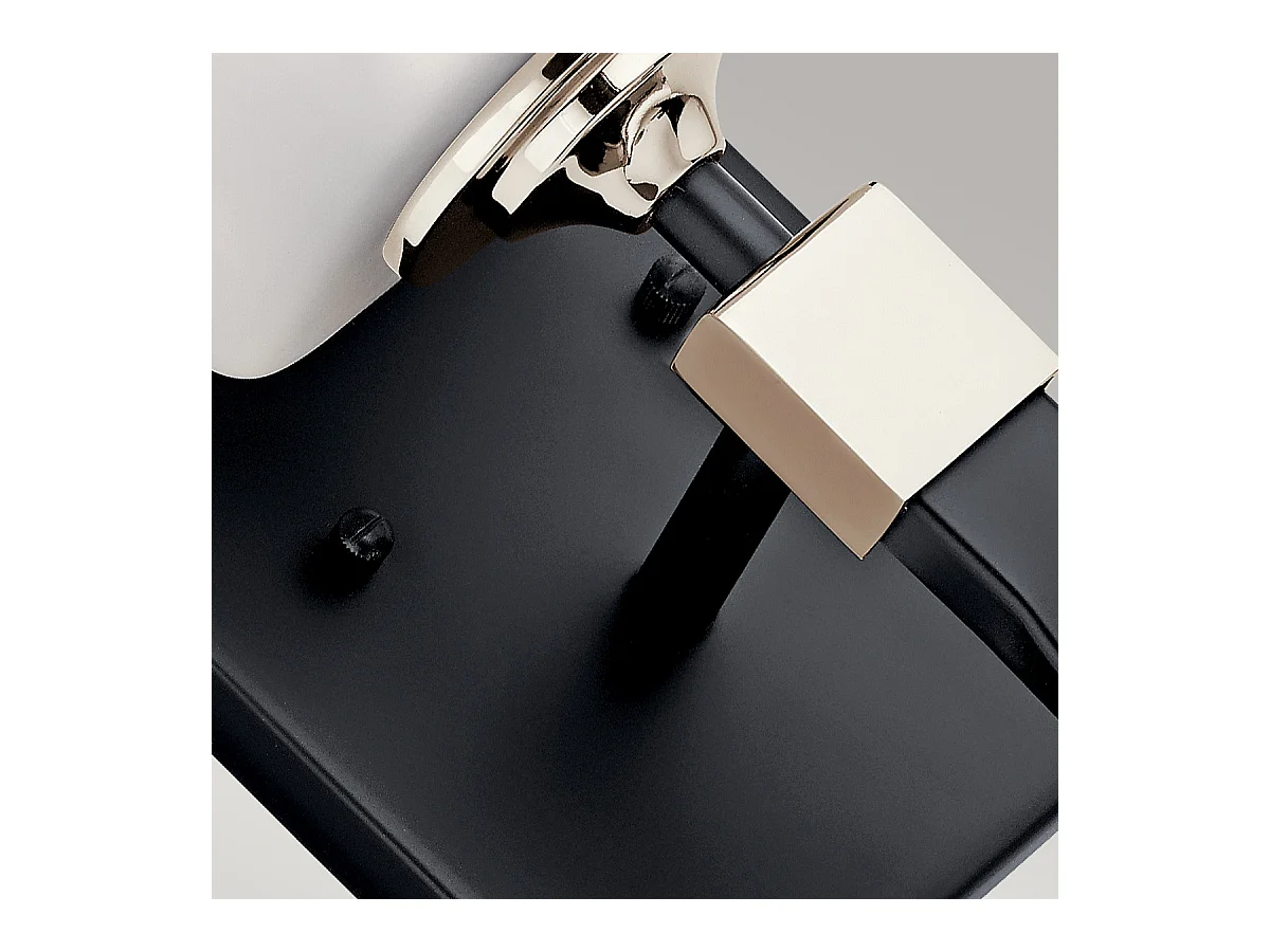 Elstead Kichler Marette Wandleuchte mit Schirm Schwarz, IP44