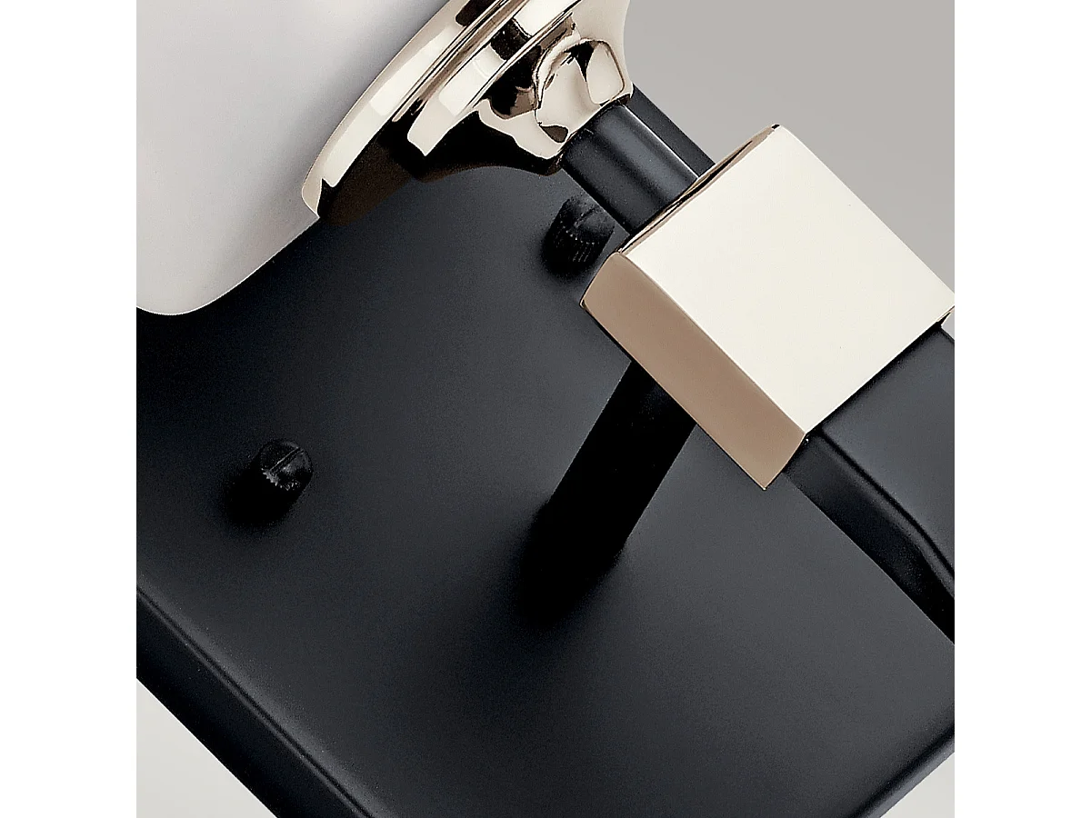 Elstead Kichler Marette Wandleuchte mit Schirm Schwarz, IP44