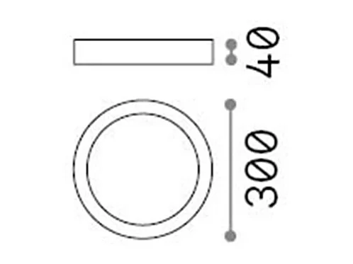 Ideal Lux Universal - Foco empotrado grande interior LED 1 luz Blanco
