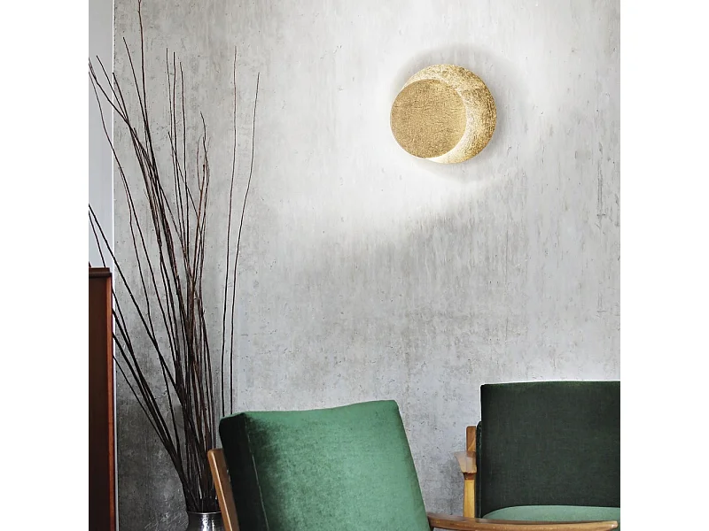 Ideal Lux TICK - Aplique LED Integrado Interior 1 Luz Dorado 3000K