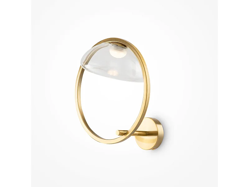 Maytoni Lunare I Moderne integrierte LED-Wandleuchte Messing 3000K