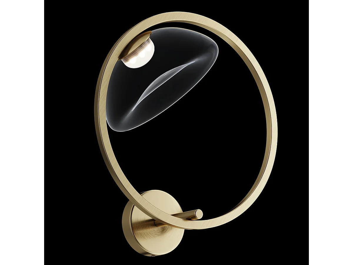 Maytoni Lunare I Moderne integrierte LED-Wandleuchte Messing 3000K