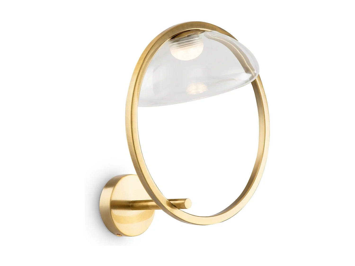 Maytoni Lunare I Moderne integrierte LED-Wandleuchte Messing 3000K