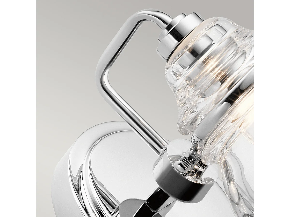 Elstead Kichler Talland Badezimmer-Wandleuchte Chrom poliert, IP44