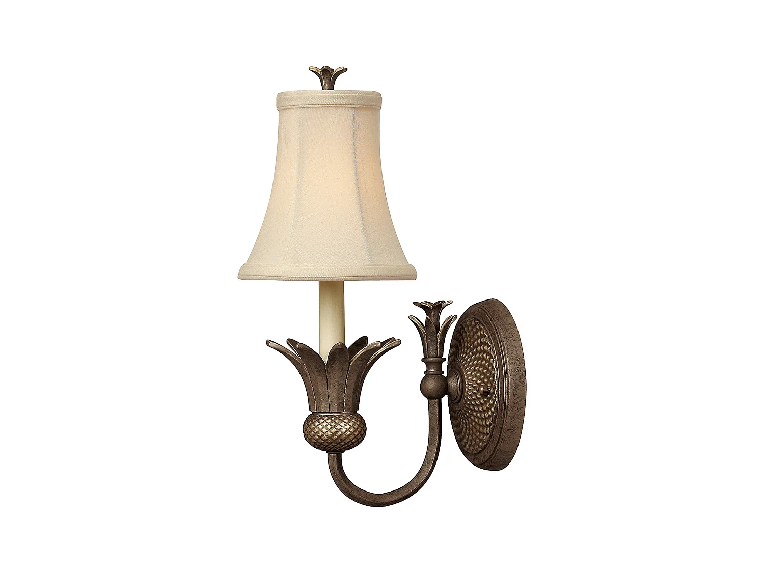 Elstead Plantation - 1 Licht Innenwandleuchte Pearl Bronze, E14