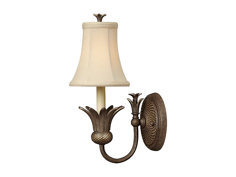 Elstead Plantation - Applique da interno a 1 luce Bronzo perla, E14