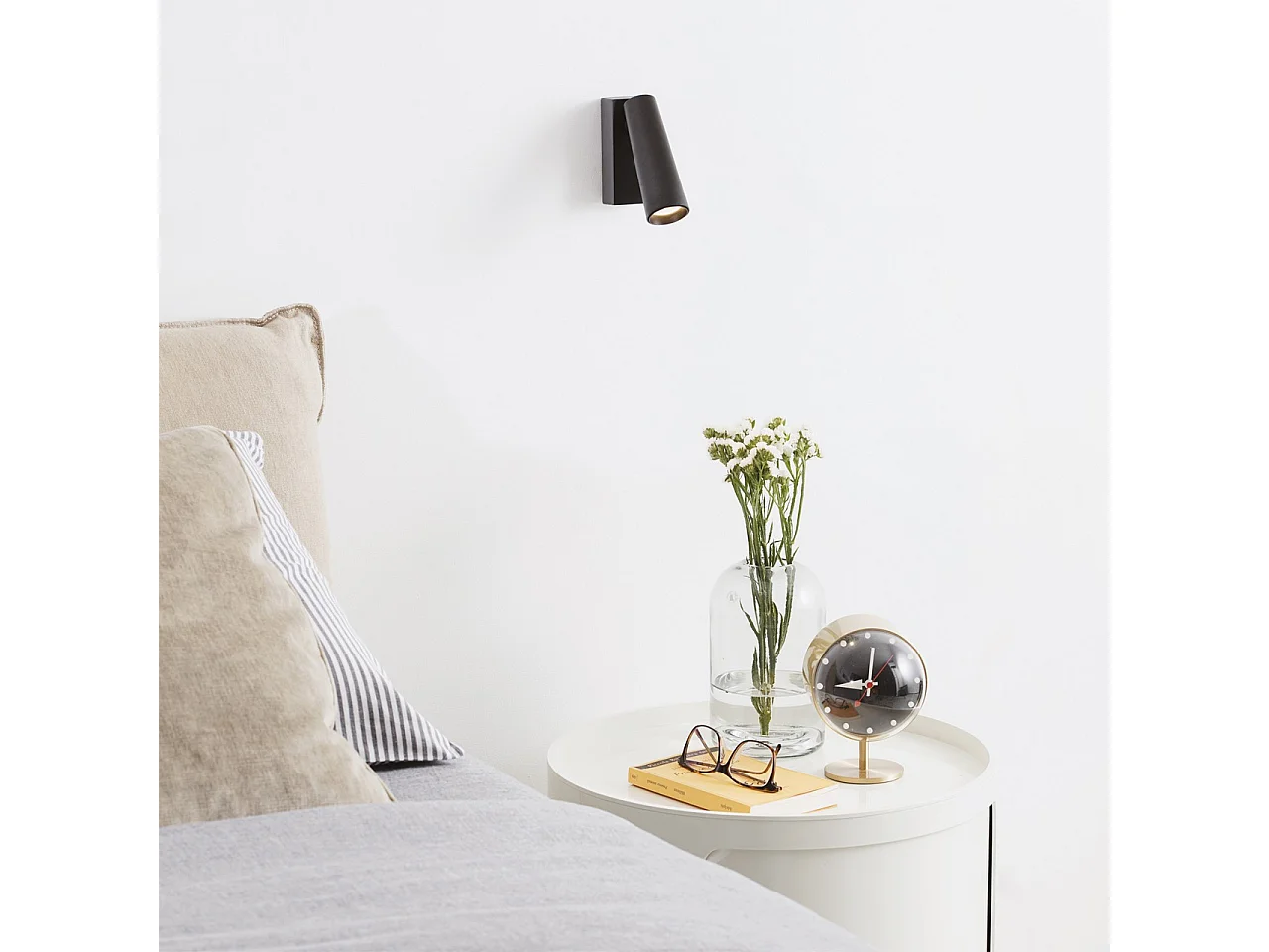 Ideal Lux PIPE Liseuse Murale Ajustable Noir 3000K