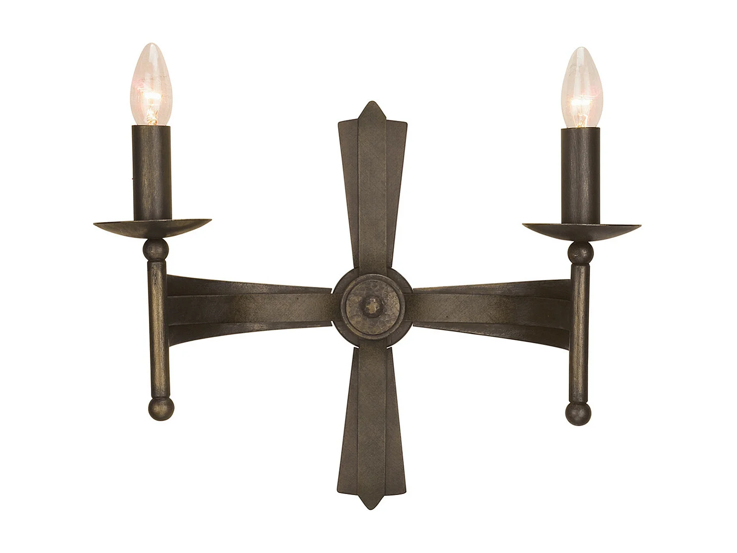 Elstead Cromwell - 2 licht Indoor Candle Wandleuchte Old Bronze, E14