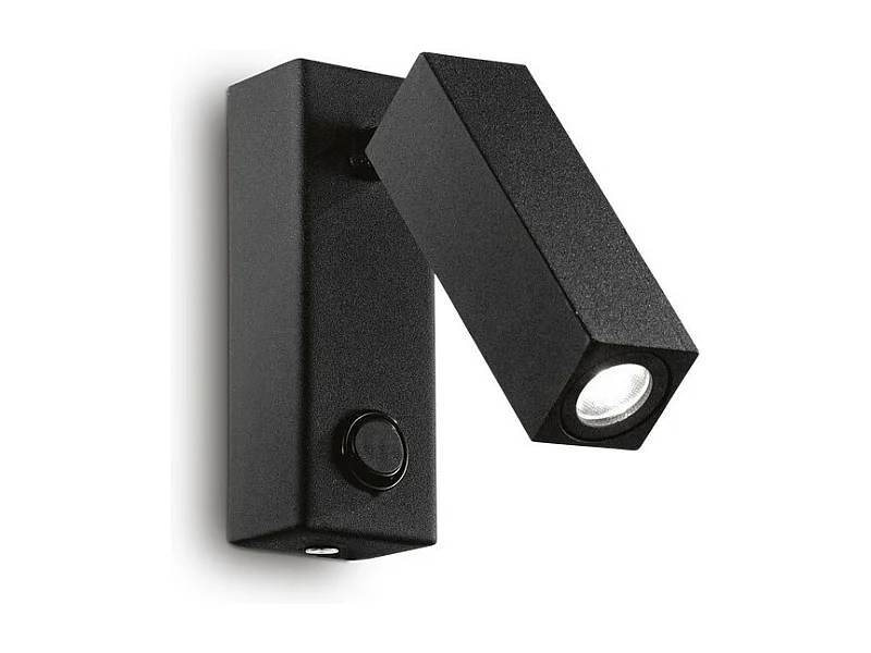 Ideal Lux Page - Lámparas de lectura LED 1 luz Negra