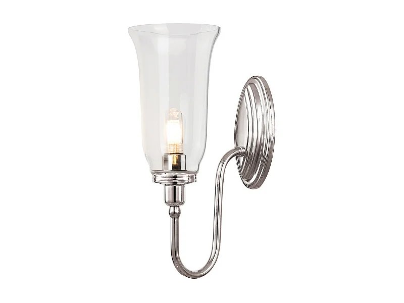 Elstead Blake - 1 Licht Badezimmer Wandleuchte Nickel poliert IP44, G9