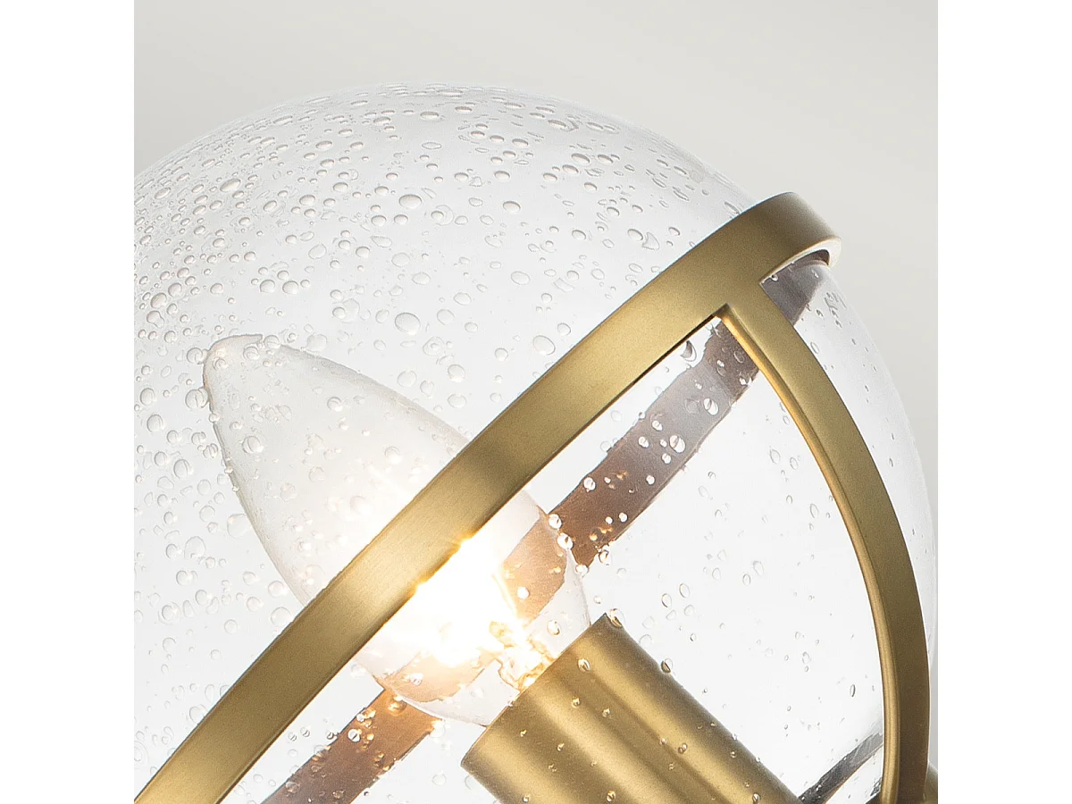 Elstead Hinkley Hollis Lampada da parete per bagno Heritage Ottone, IP44