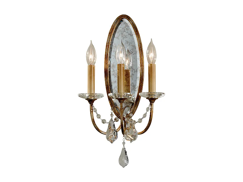 Elstead Valentina - 3 Licht Innenkerze Wandleuchte Bronze, E14