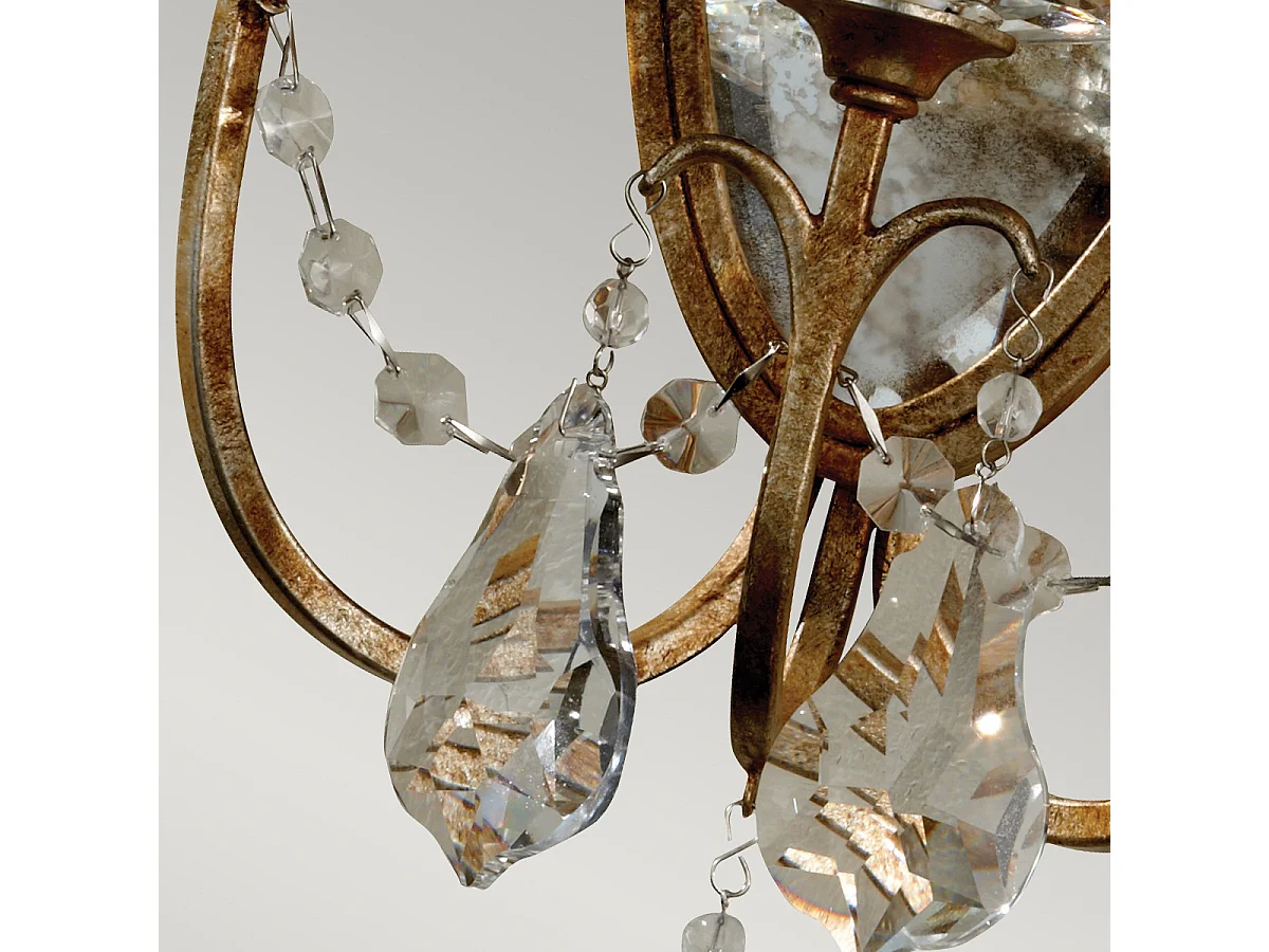 Elstead Valentina - 3 Licht Innenkerze Wandleuchte Bronze, E14