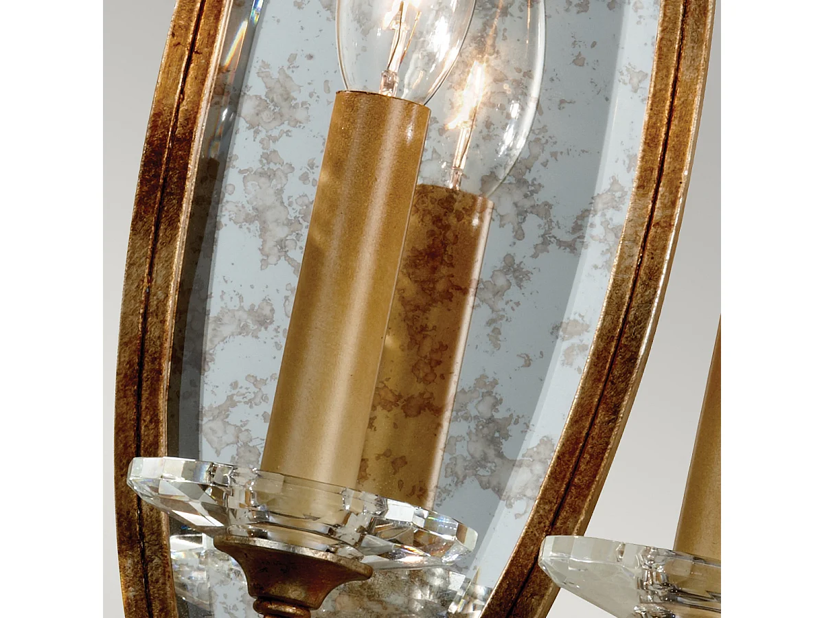 Elstead Valentina - 3 Licht Innenkerze Wandleuchte Bronze, E14