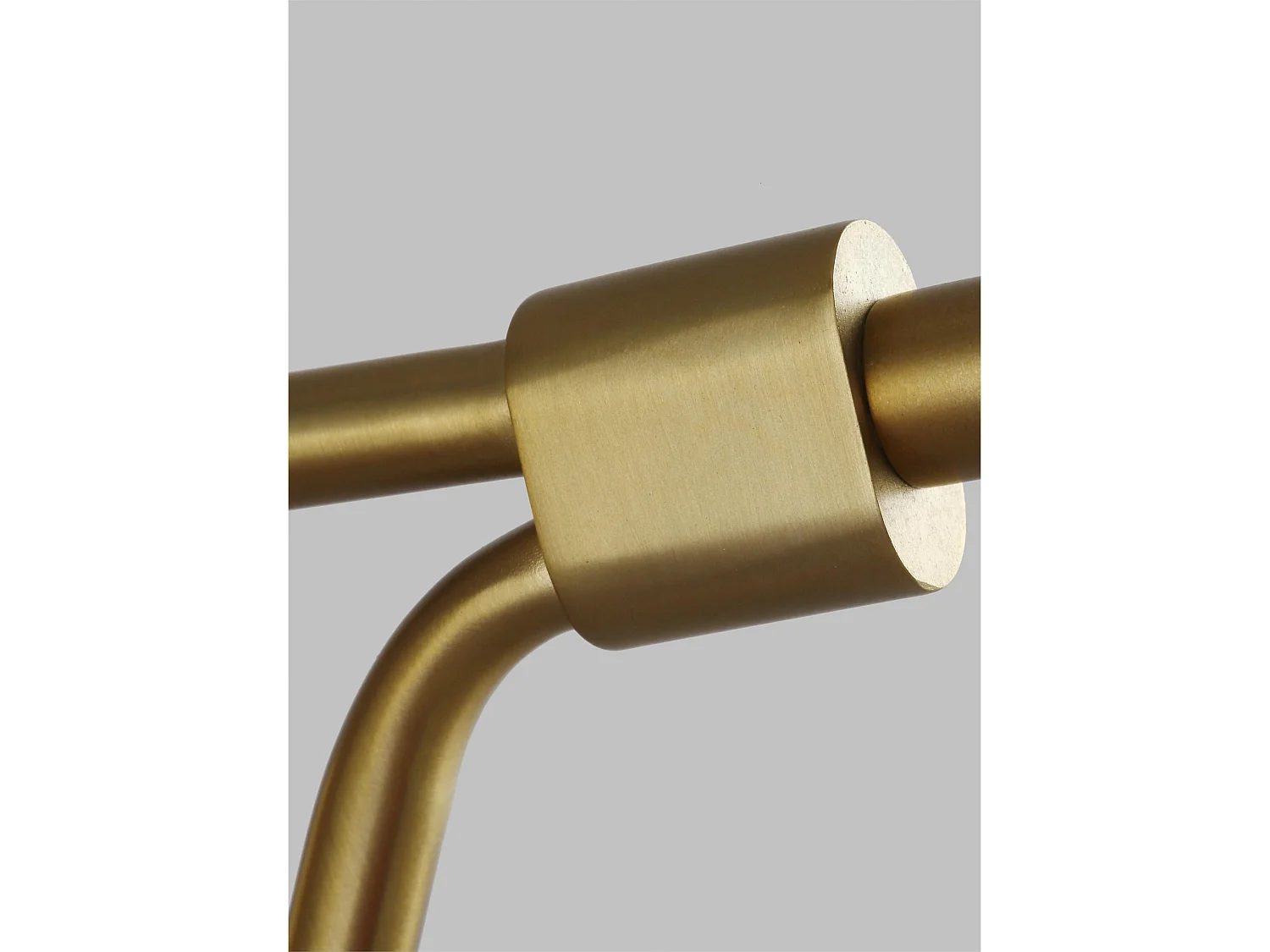 Applique Elstead Joan 1 luce, bianco opaco, ottone brunito, attacco E27