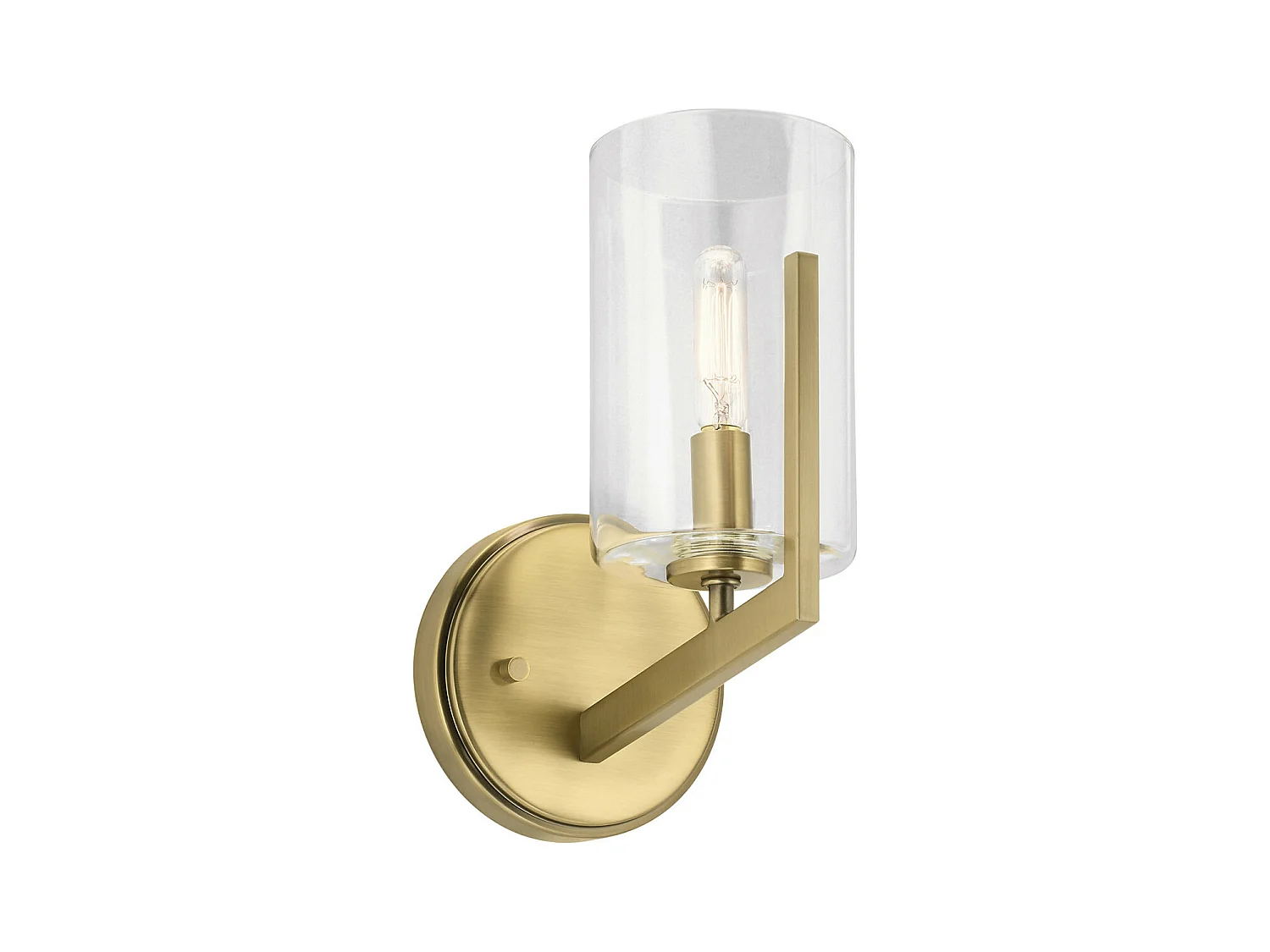 Elstead Kichler Nye Lampada da parete in ottone naturale spazzolato