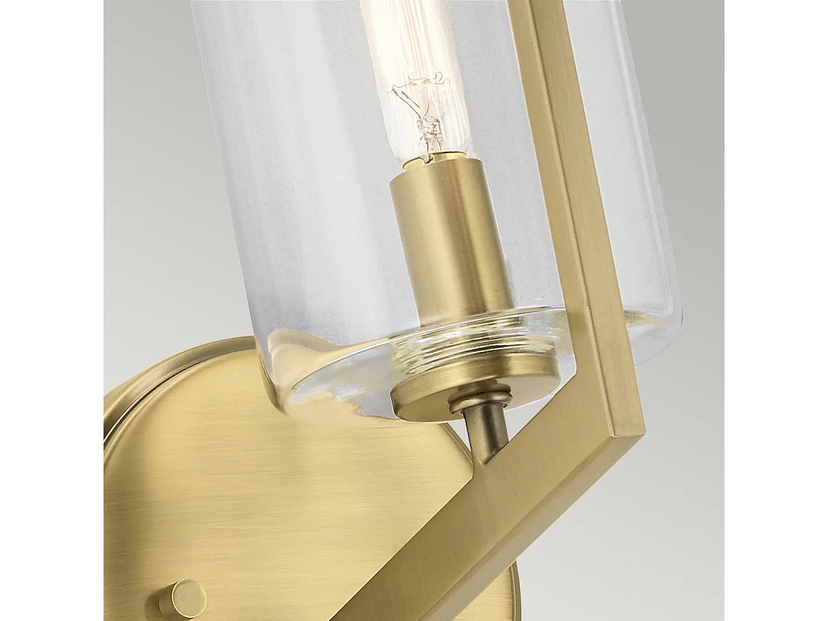 Elstead Kichler Nye Lampada da parete in ottone naturale spazzolato