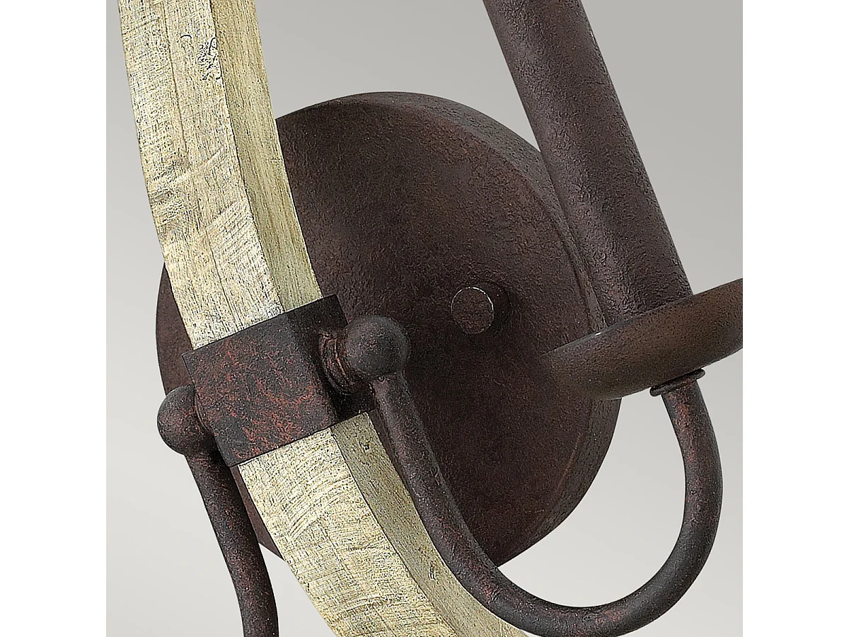 Elstead Middlefield 2 ljus inomhusljus Väggljus Järnrost, E14