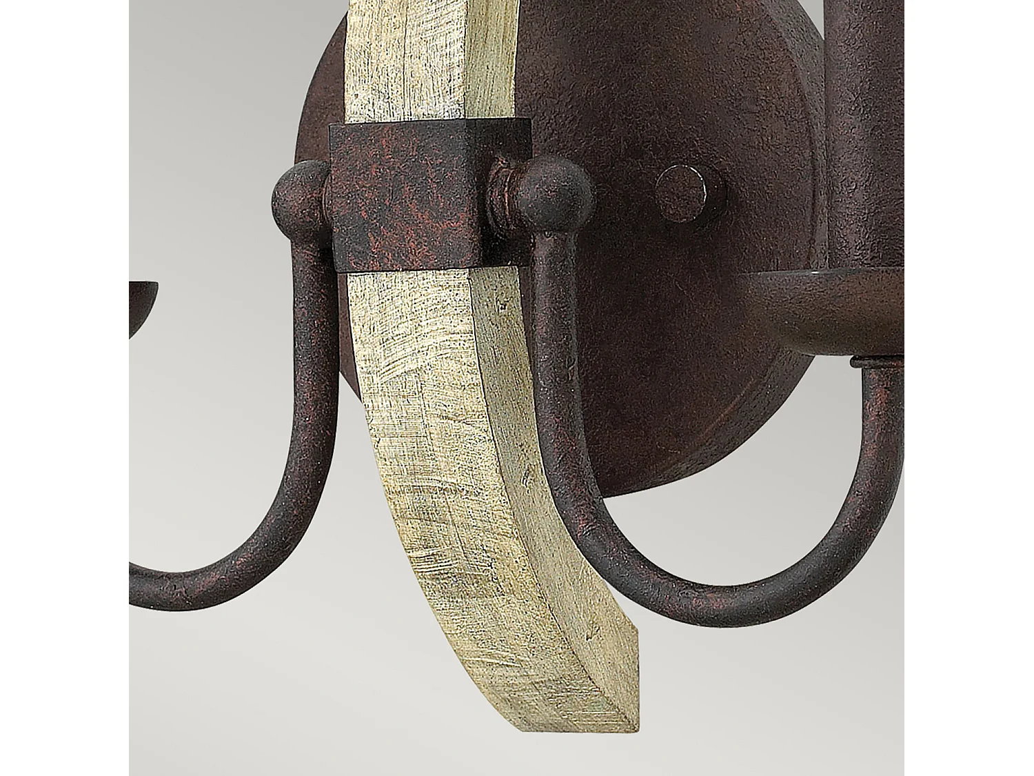 Elstead Middlefield 2 ljus inomhusljus Väggljus Järnrost, E14