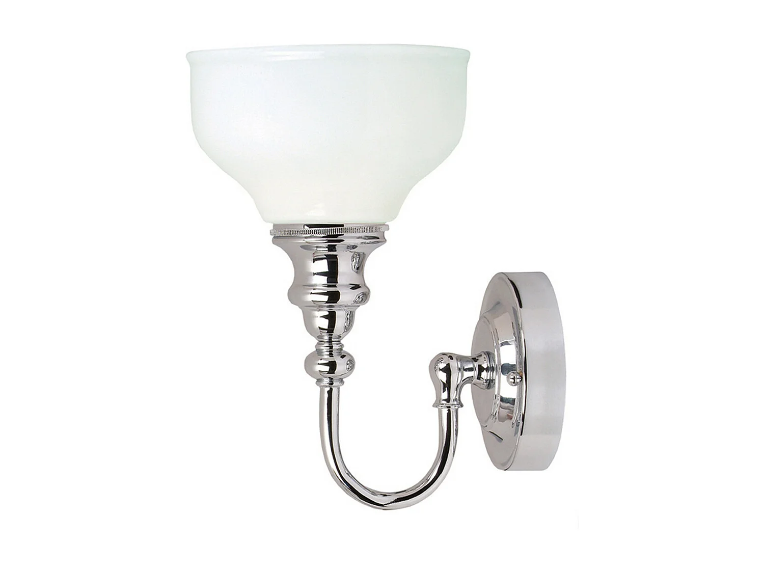 Elstead Cheadle 1 ljus badrumsvägglampa polerad krom IP44, G9