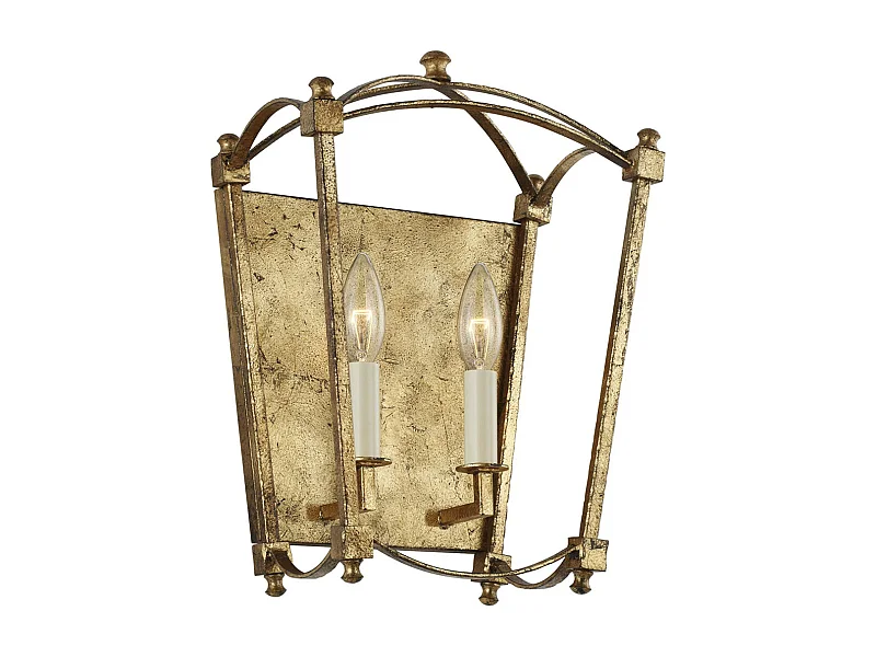 Elstead Feiss Thayer Kerzenwandleuchte Antik Gold