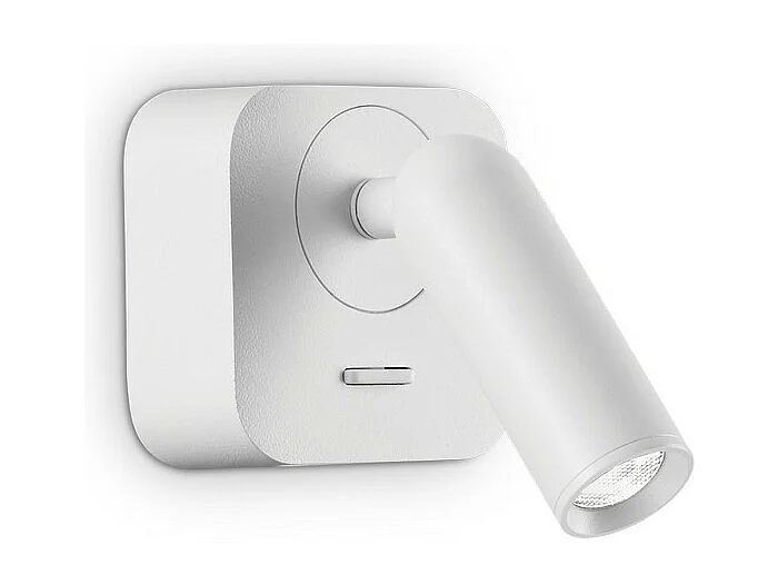 Luz de lectura cuadrada decorativa LED blanca, 3000K 3.5W