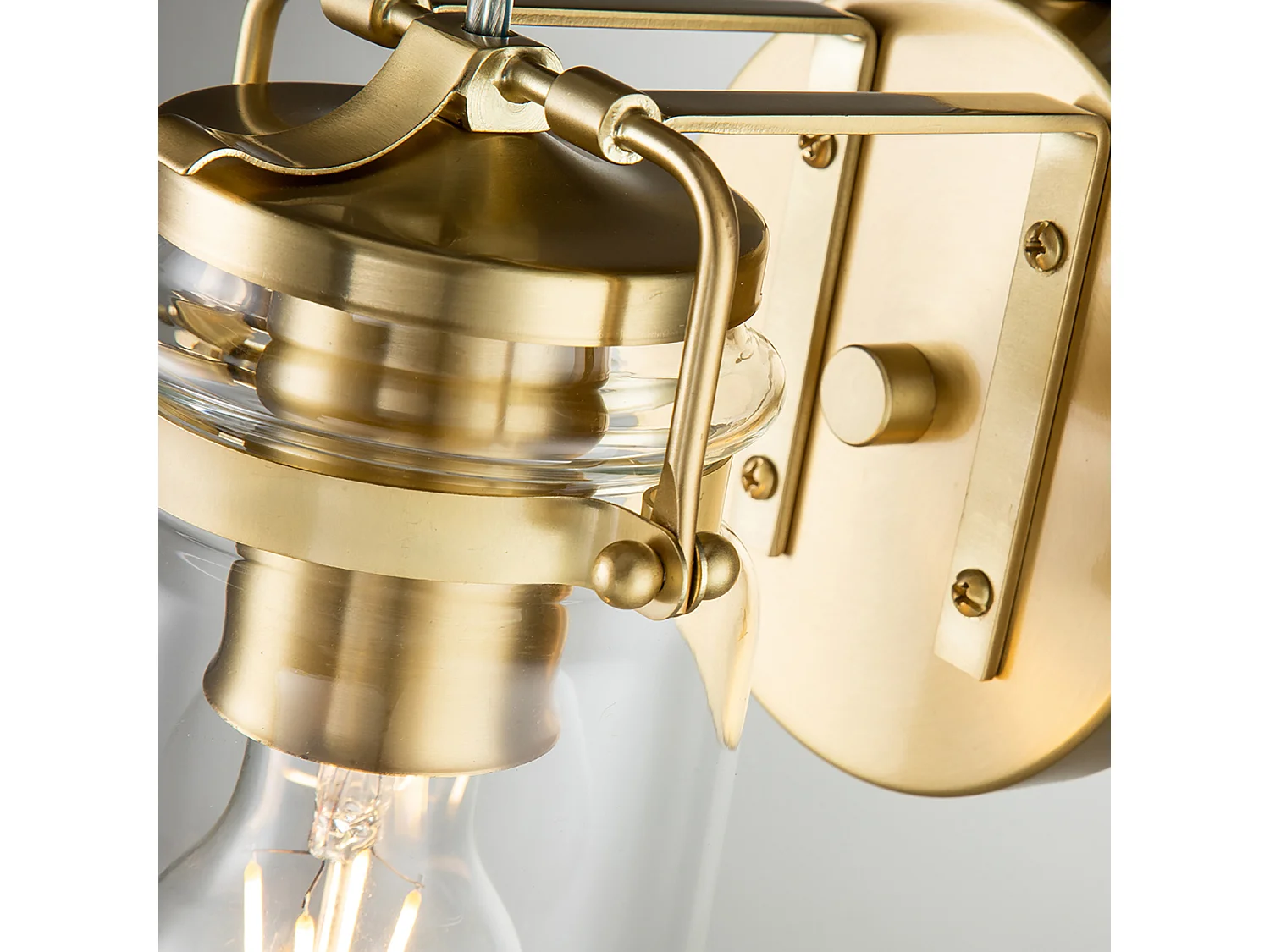 Elstead Kichler Brinley Lampada da parete in ottone spazzolato