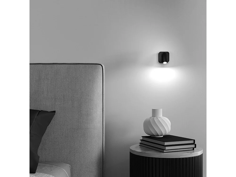 Maytoni Mirax Technische Mirax integrierte schwarze LED-Lesewandleuchte