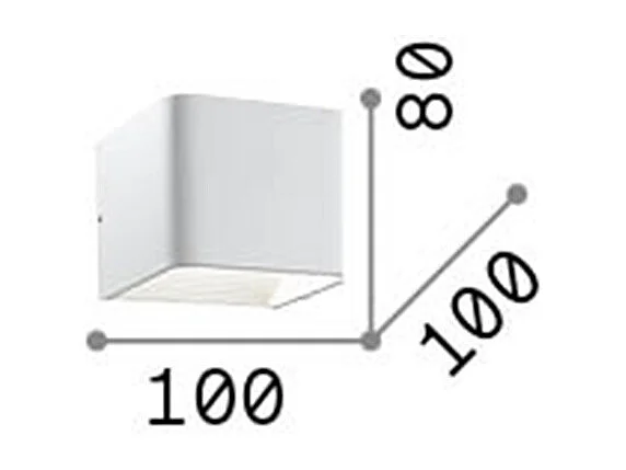 Ideal Lux Click - LED Kleine Wandleuchte Weiß