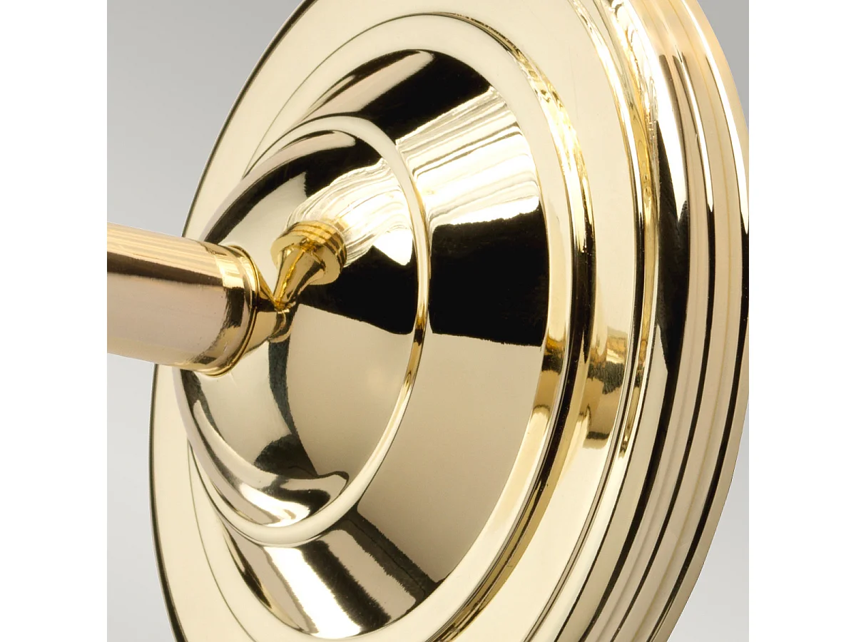 Elstead Austen - 1 applique da parete per bagno in ottone lucido IP44, G9