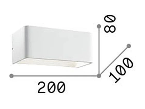 Ideal Lux Click Grande Applique Murale LED Blanc