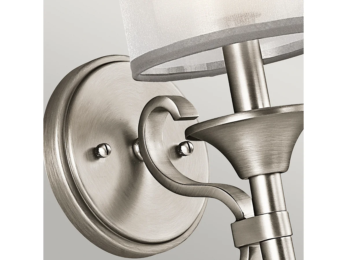 Elstead Lacey 1 Licht Wandleuchte, Antik Zinn, E14