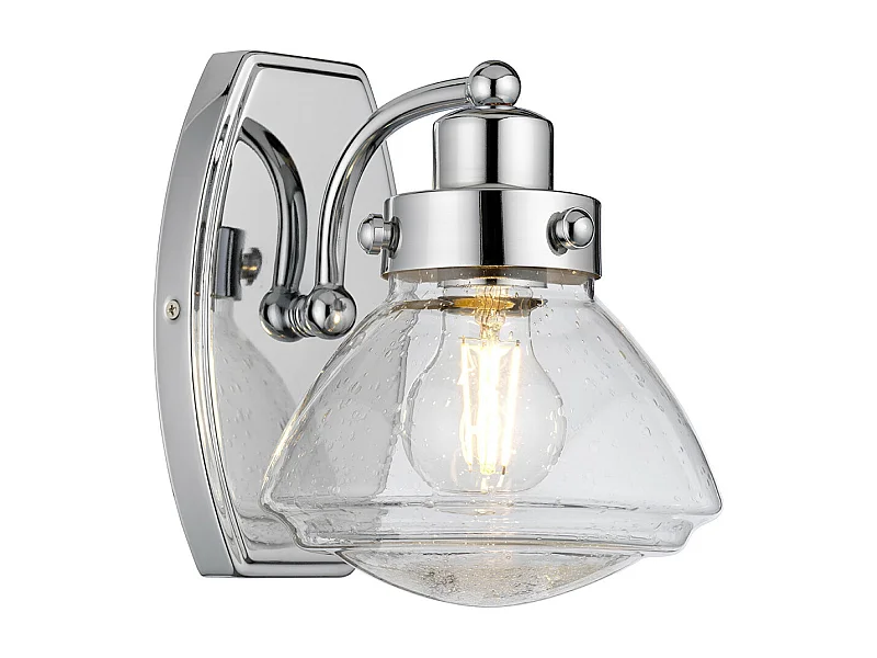 Scholar Applique Quoizel 1 Luce Cromo Lucido IP44