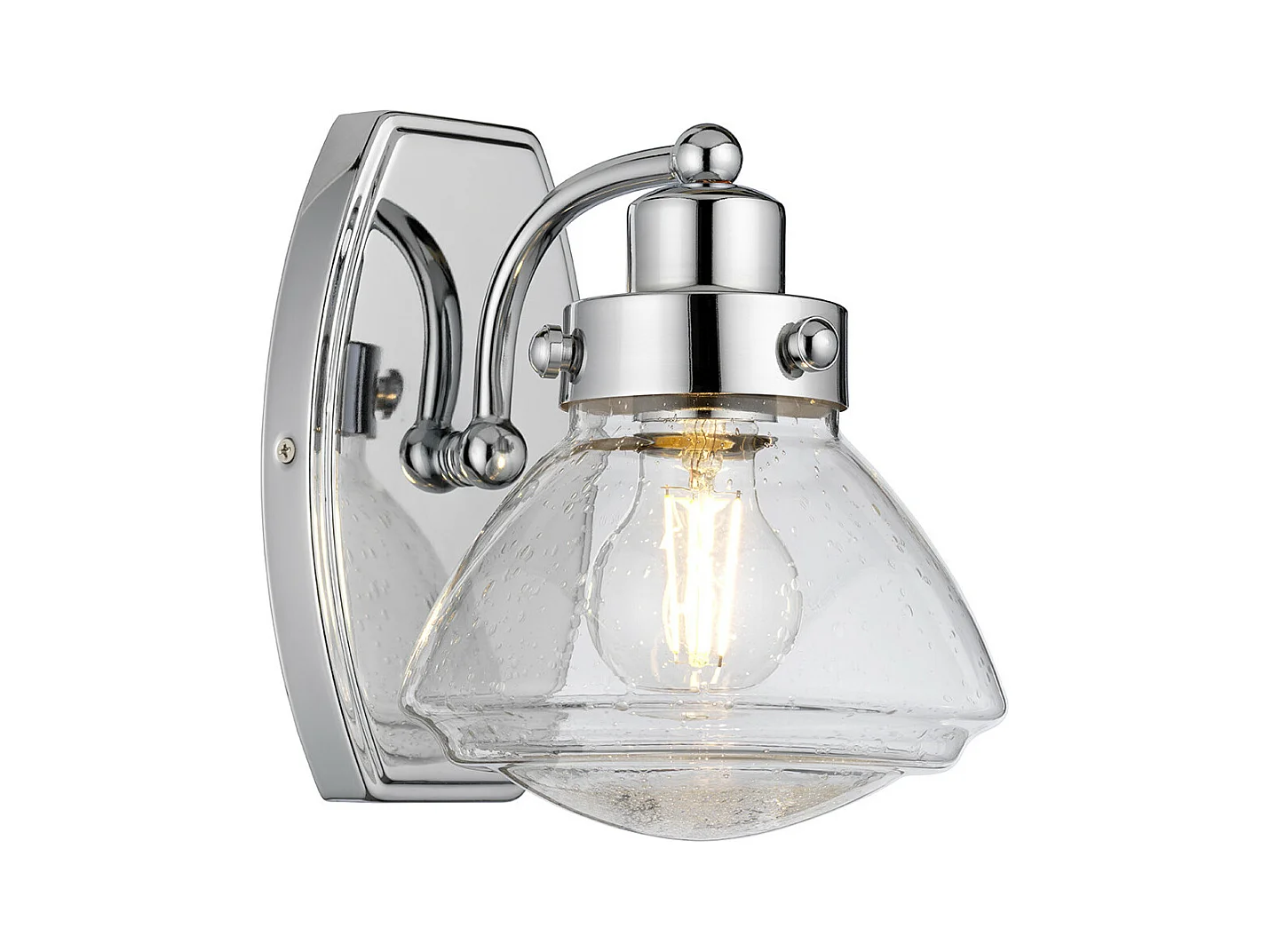 Scholar Applique Quoizel 1 Luce Cromo Lucido IP44