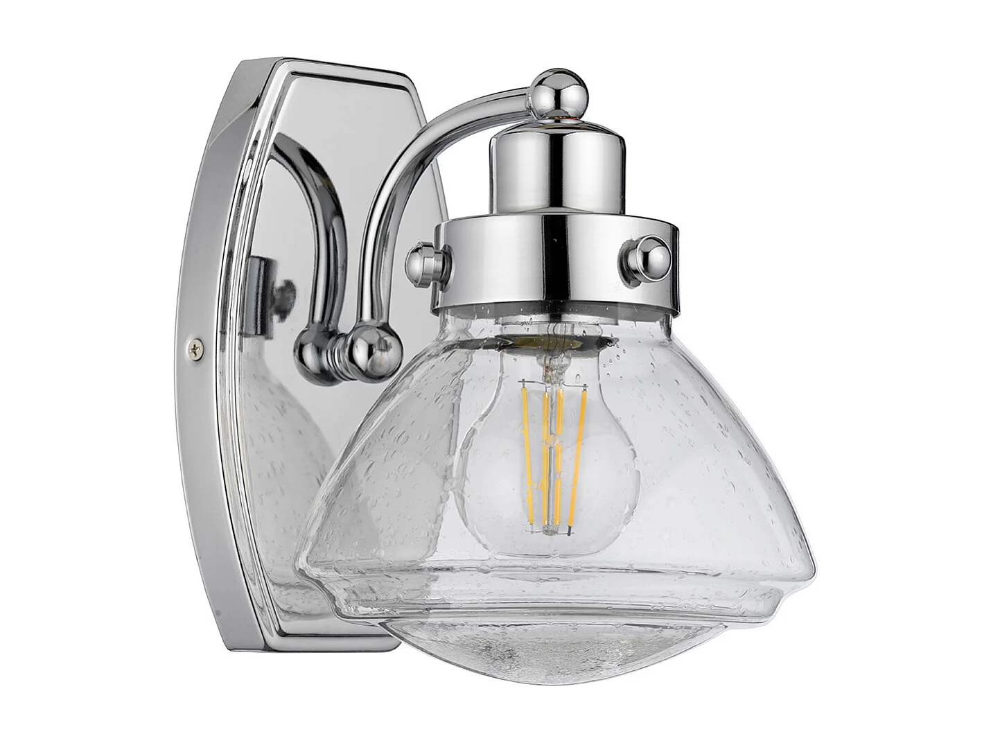 Scholar Quoizel 1 licht Wandleuchte Chrom poliert IP44