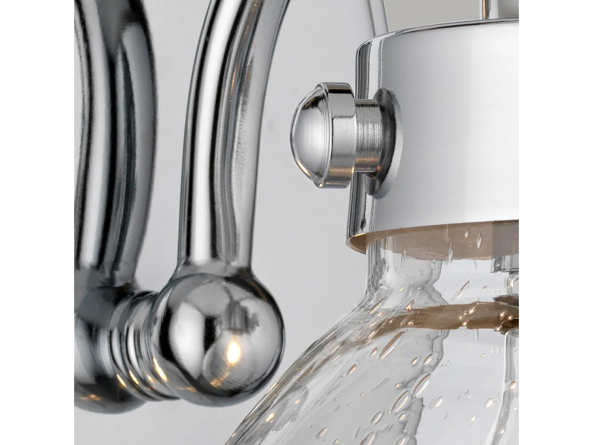 Scholar Quoizel 1 licht Wandleuchte Chrom poliert IP44