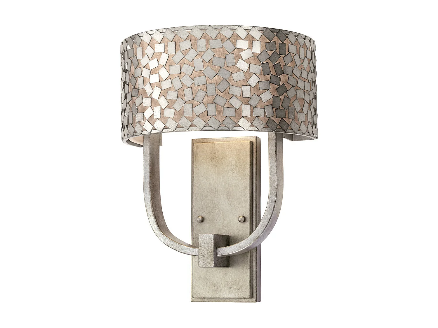 Elstead Confetti 2 ljus vägglampa - silverfinish, E27