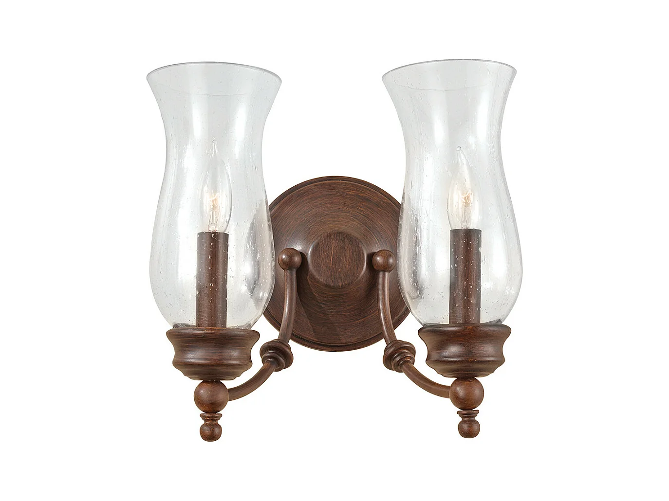Elstead Pickering Lane - 2 Licht Innenkerze Wandleuchte Antik Bronze, E14