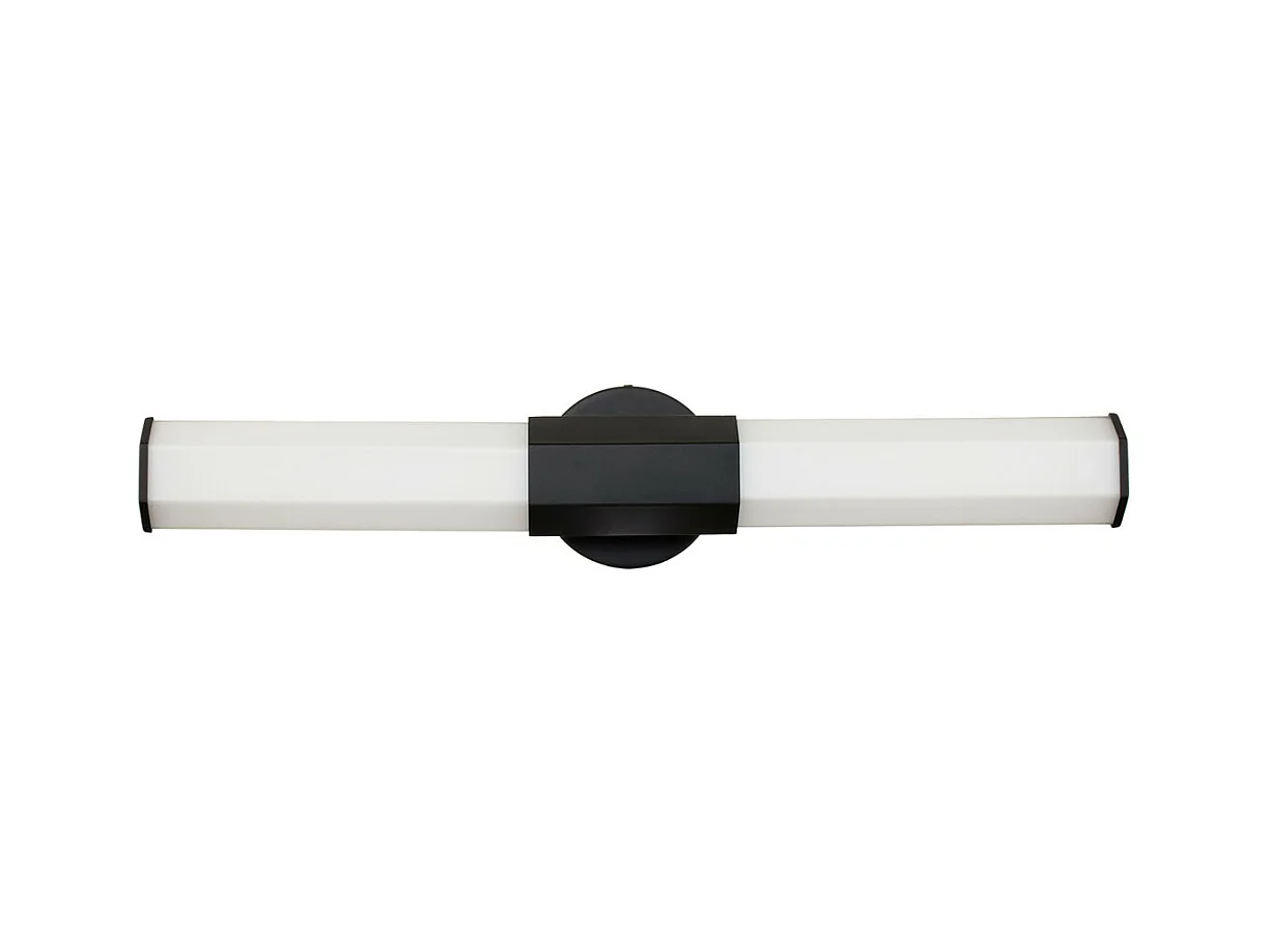 Elstead Hinkley Facet Integrierte LED-Badezimmer-Wandleuchte Mattschwarz, 3000K, IP44