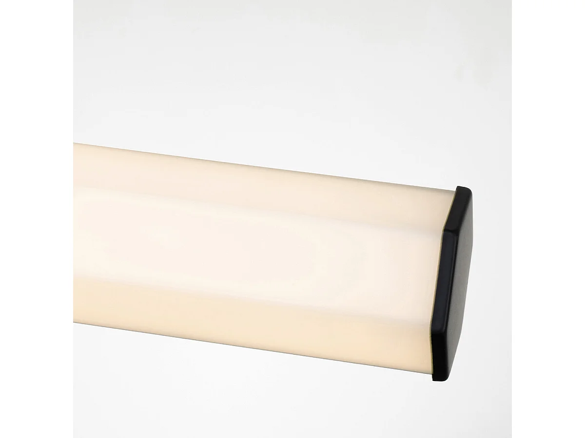 Elstead Hinkley Facet Lampada da parete LED integrata per bagno Nero opaco, 3000K, IP44